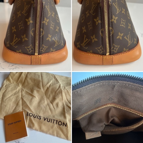 Louis Vuitton vintage Alma PM w/dust cover monogram leather MINT condition